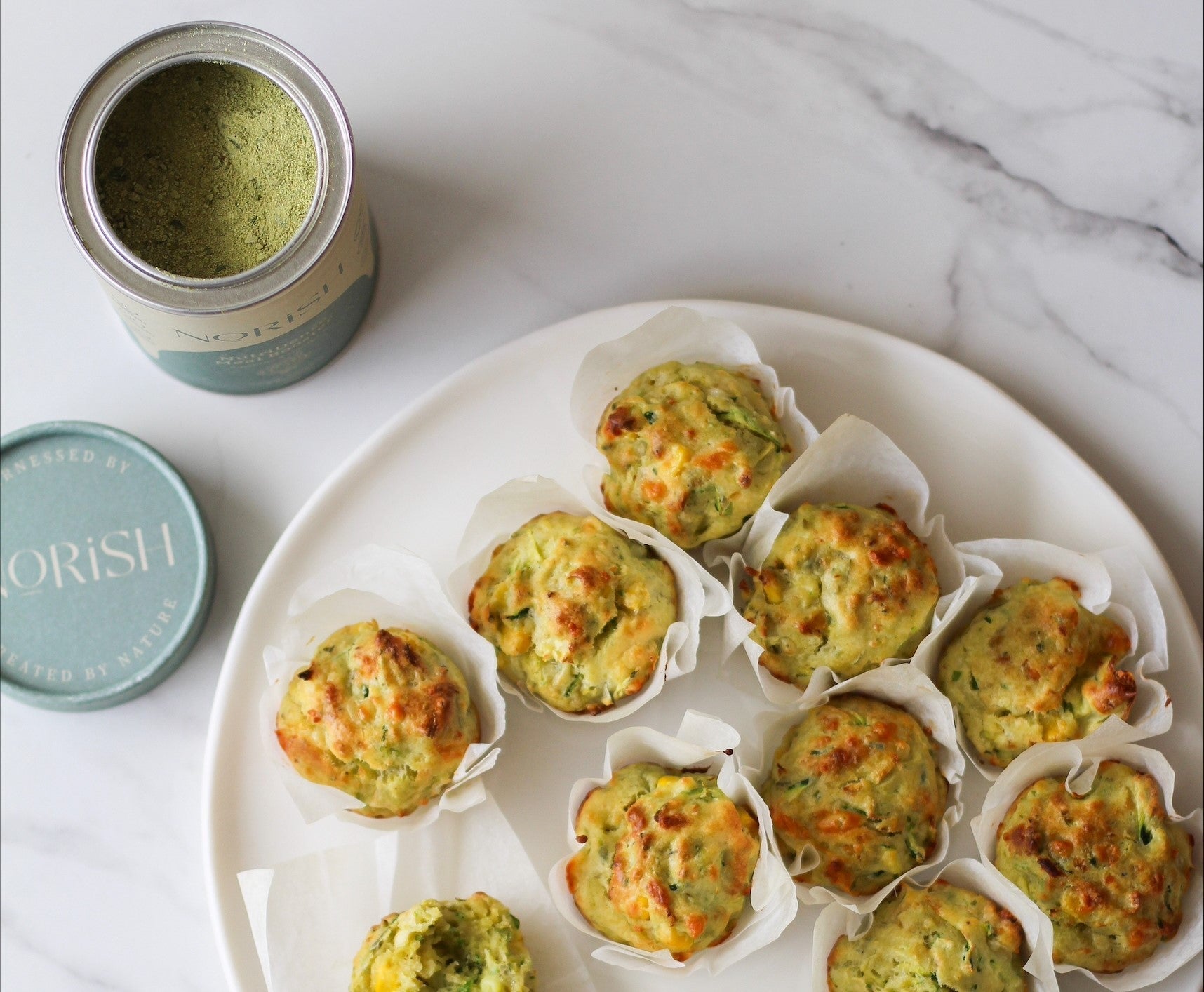 Boosted Savoury Mini Muffins